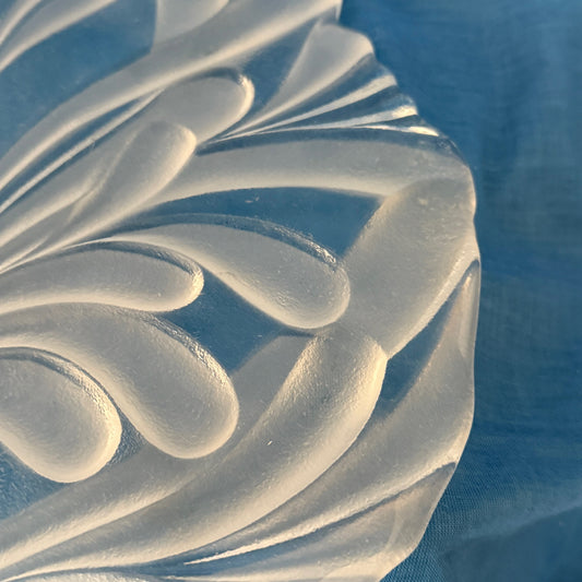 Details met frosted crystal verrijk er uw gerecht mee om er mee op te dienen.