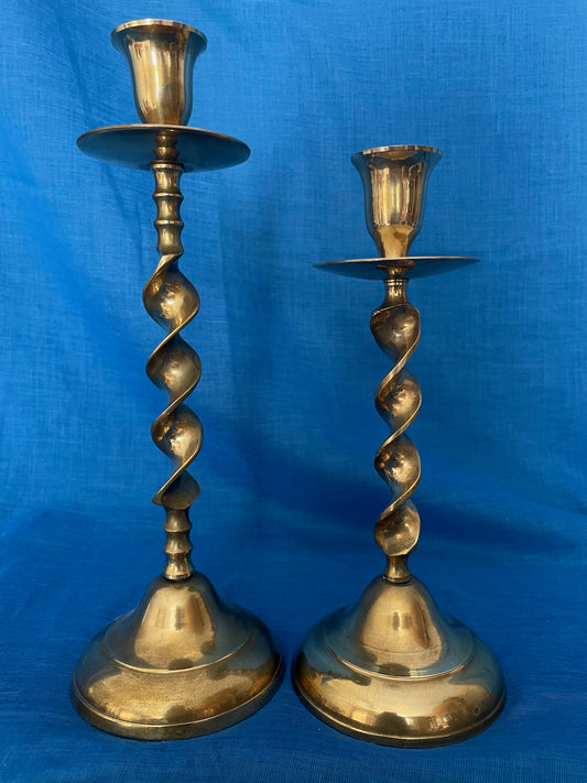 Kaarsenstandaard set messing