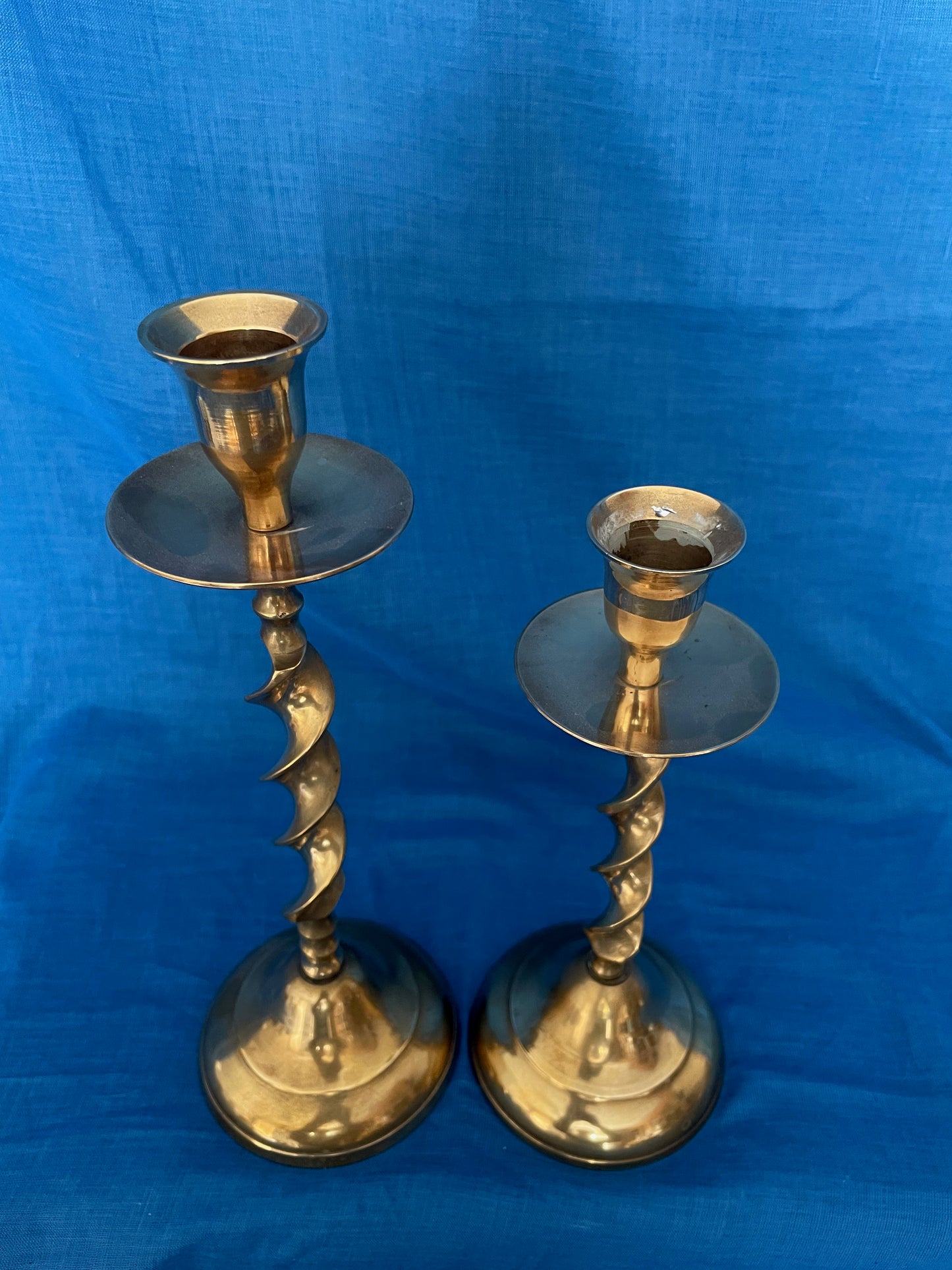 Kaarsenstandaard set messing