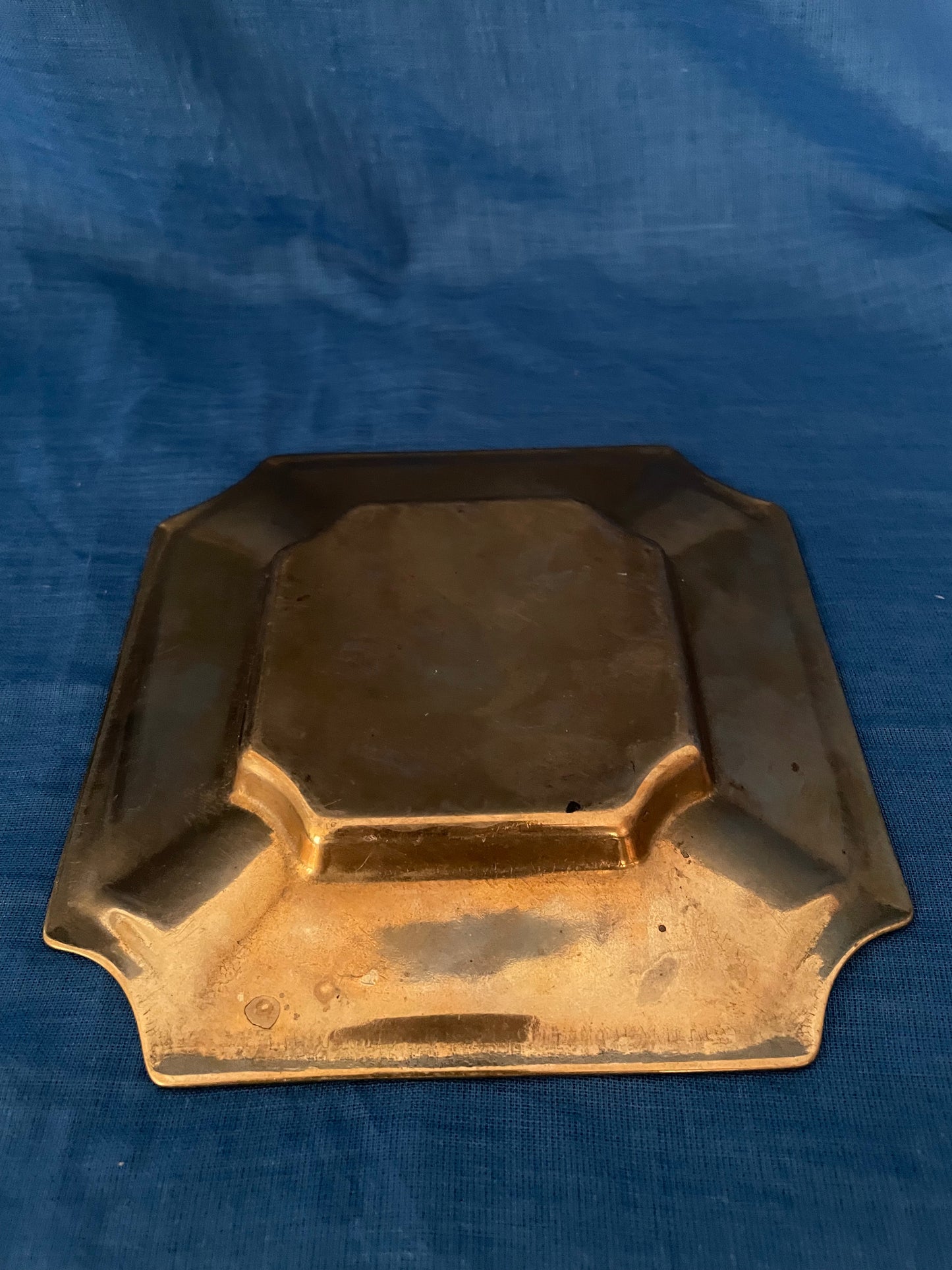 Schaaltje vierkant messing