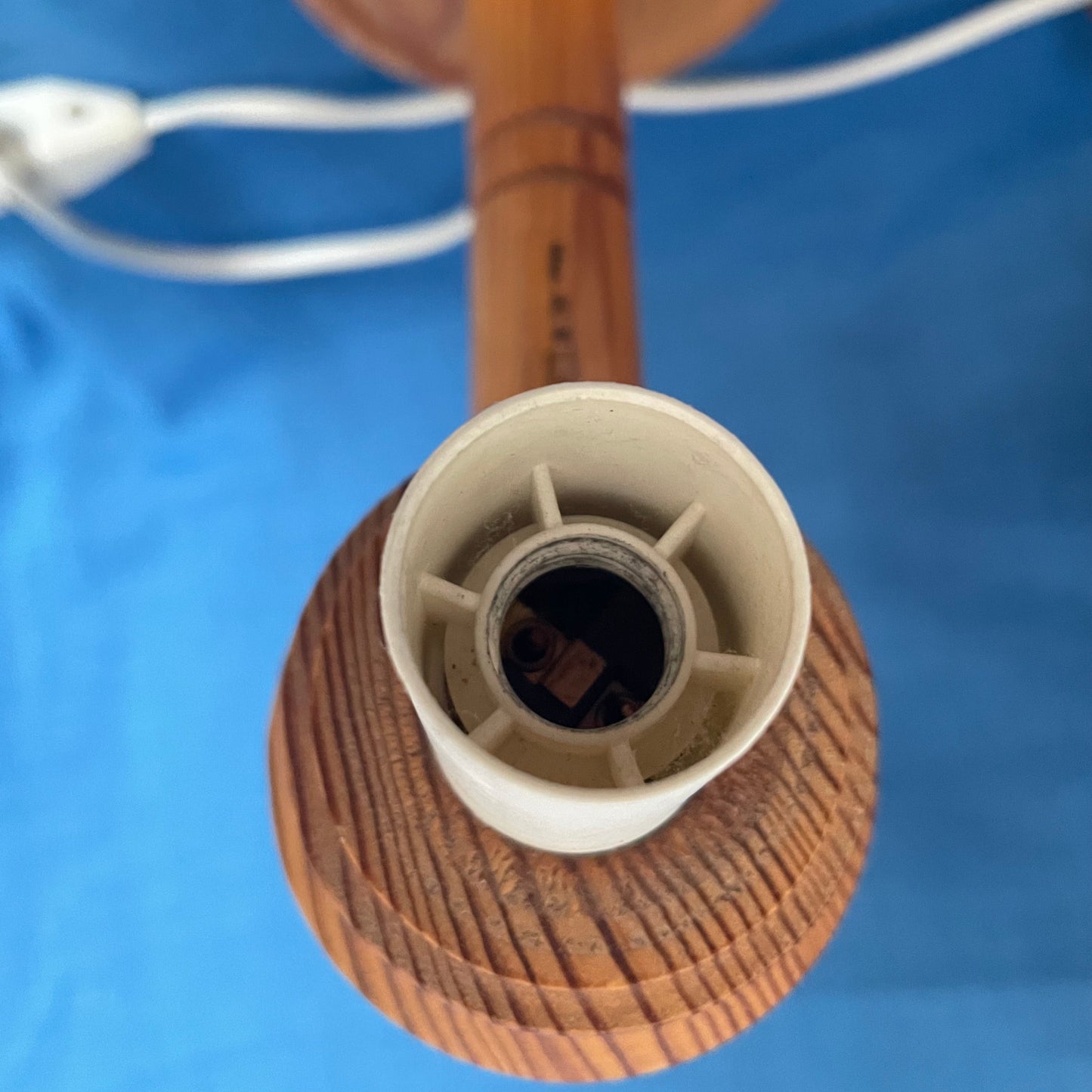 IKEA pinewood lamp OPUS/ZIRKON??? with shade