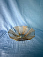 Glazen schaal gerookt glas Art Deco