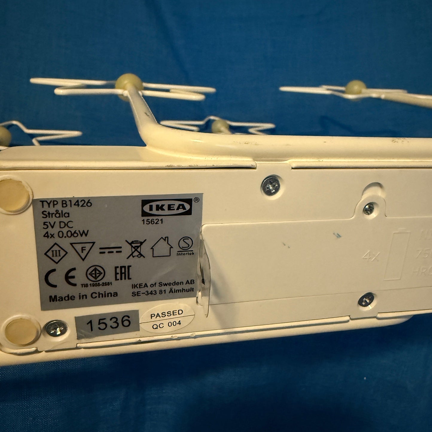 Type aanduiding van de strala sterren van IKEA