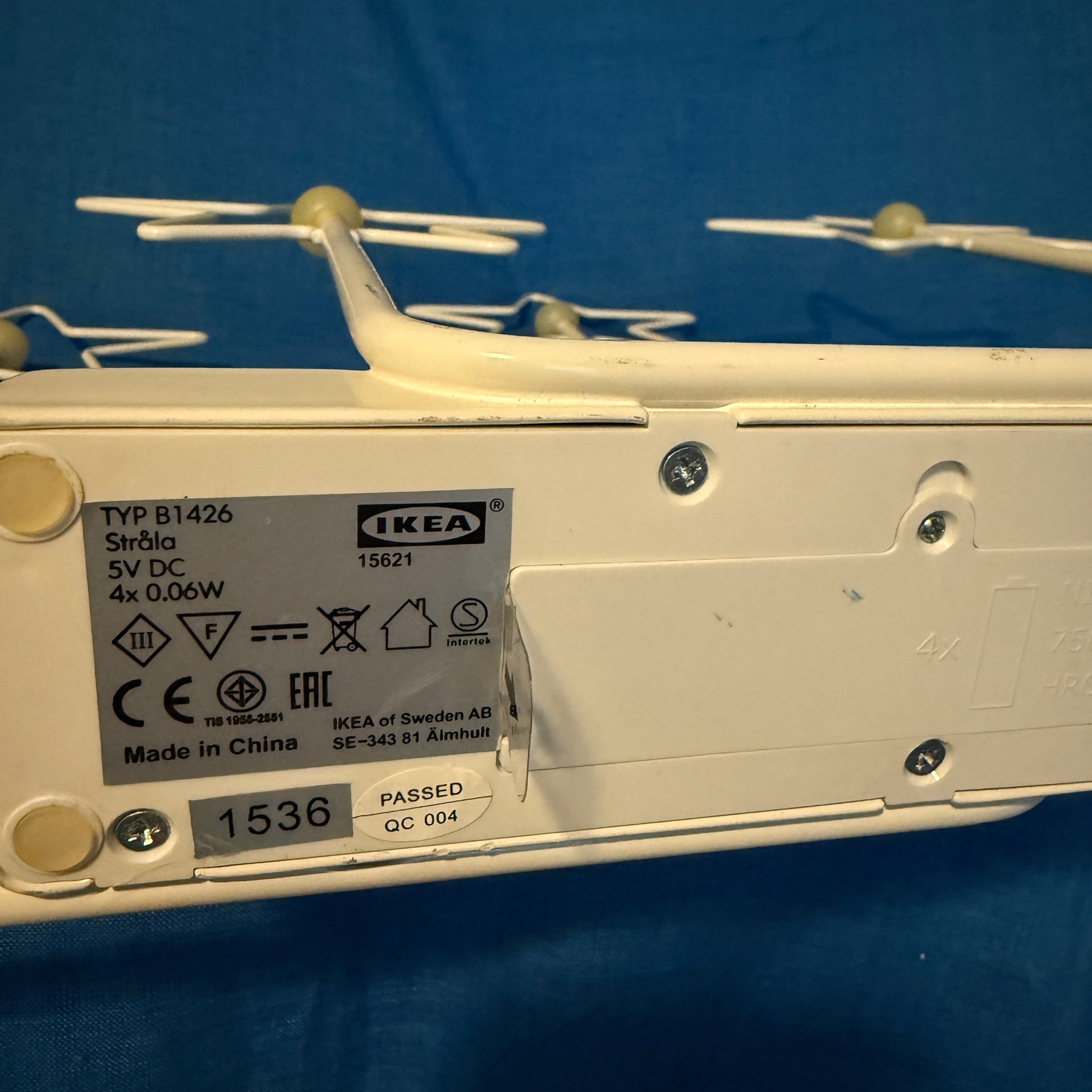 Type aanduiding van de strala sterren van IKEA